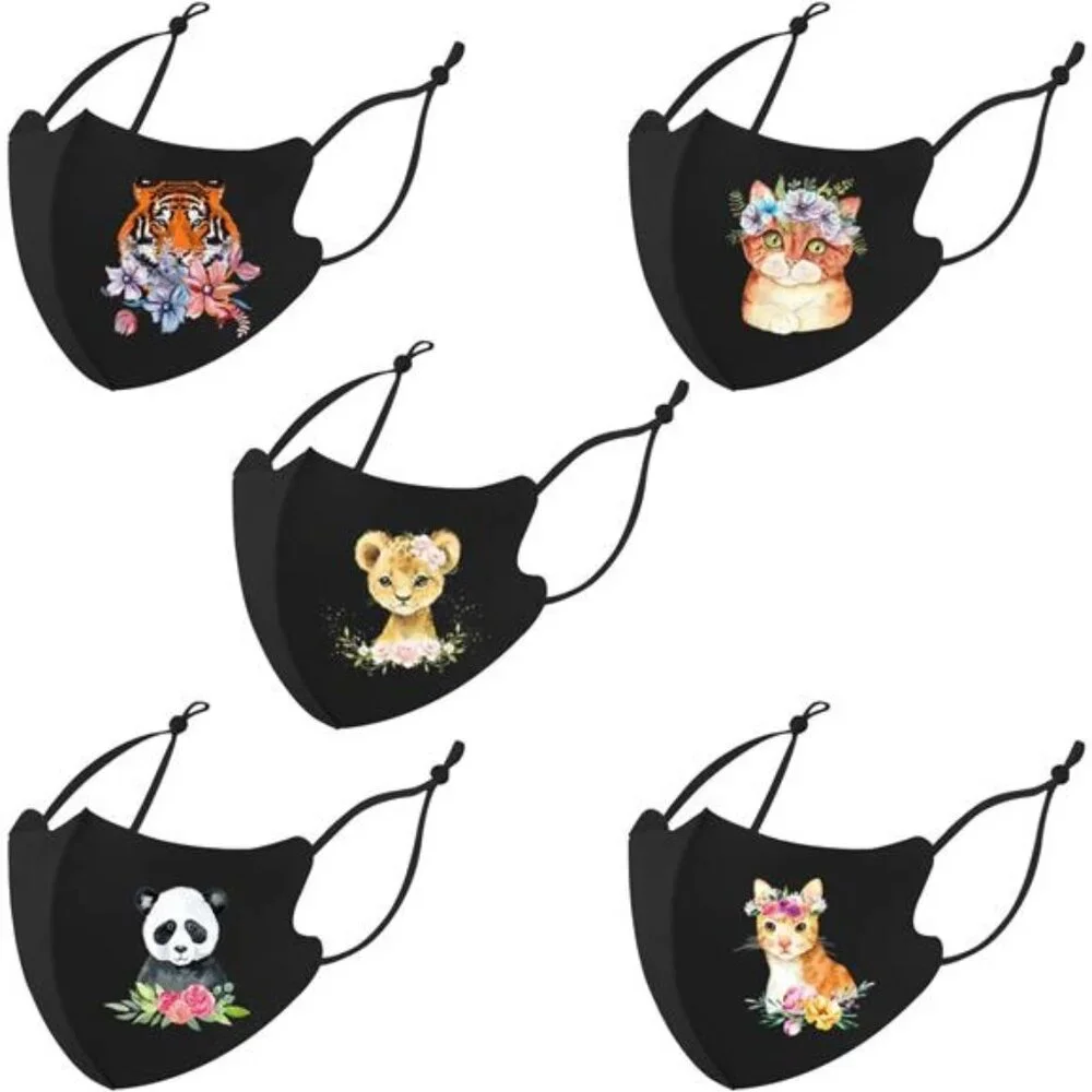 Washable Face Masks, Reusable, Ice Silk Cotton Cloth Masks